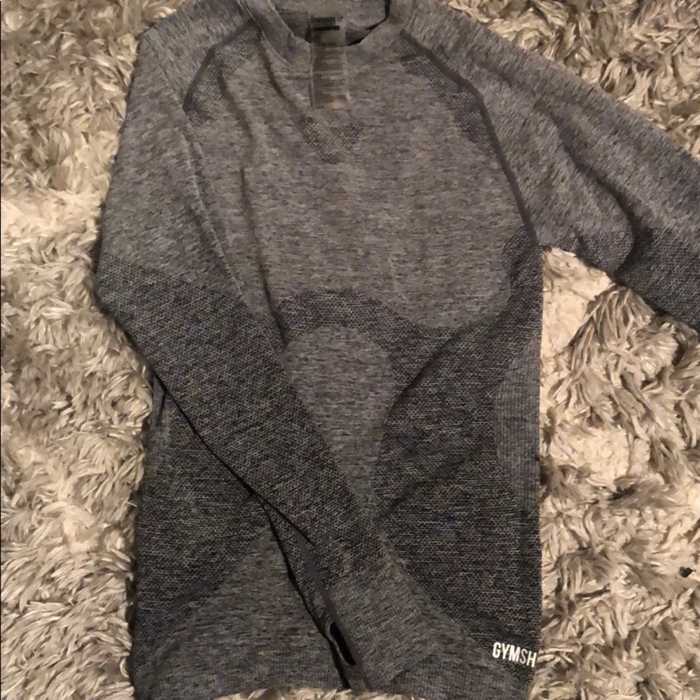 Gray long sleeve gymshark